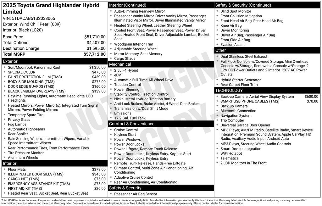 2025 Toyota Grand Highlander Hybrid Limited