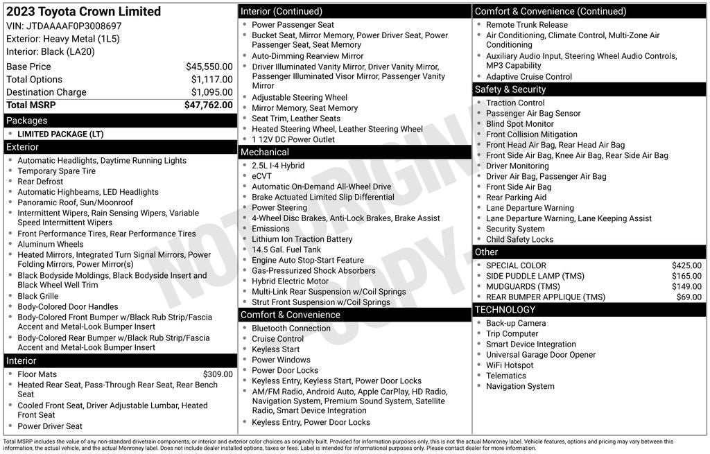 2023 Toyota Toyota Crown LTD Limited