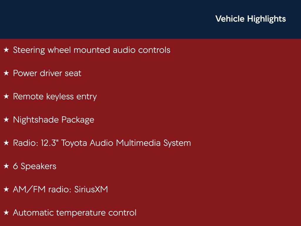 2025 Toyota PRIUS Nightshade