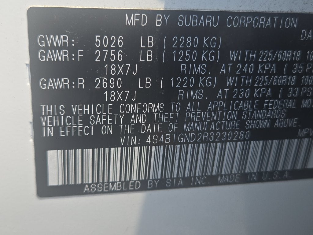 2024 Subaru Outback Limited XT