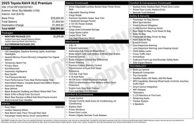 2025 Toyota RAV4 XLE Premium