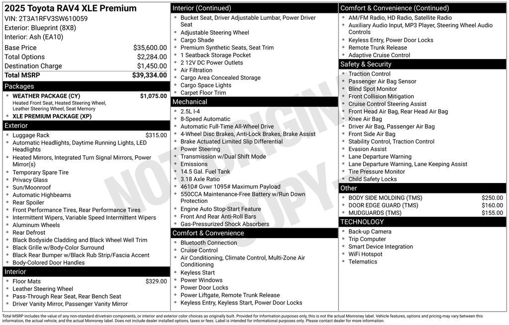 2025 Toyota RAV4 XLE Premium
