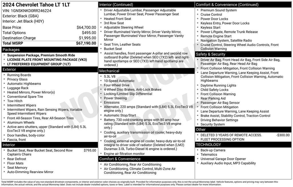 2024 Chevrolet Tahoe LT