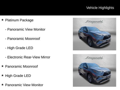 2020 Toyota Highlander Platinum