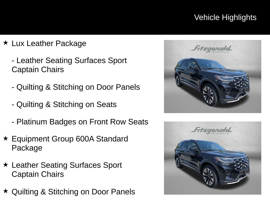 2025 Ford Explorer Platinum