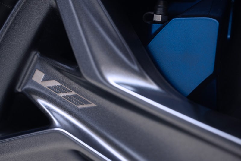 Close-up of the 2026 OPTIQ-V Brembo Performance Front Brakes | Fitzgerald Cadillac of Hagerstown in Hagerstown MD