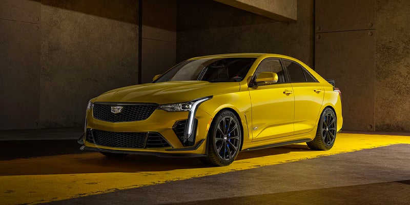 Cadillac CT4-V parked in parking