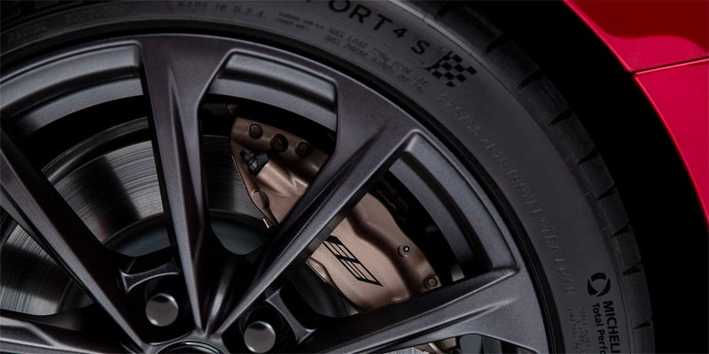 wheel of Cadillac CT4-V