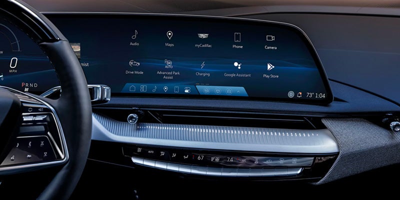 infotainment system of Cadillac OPTIQ
