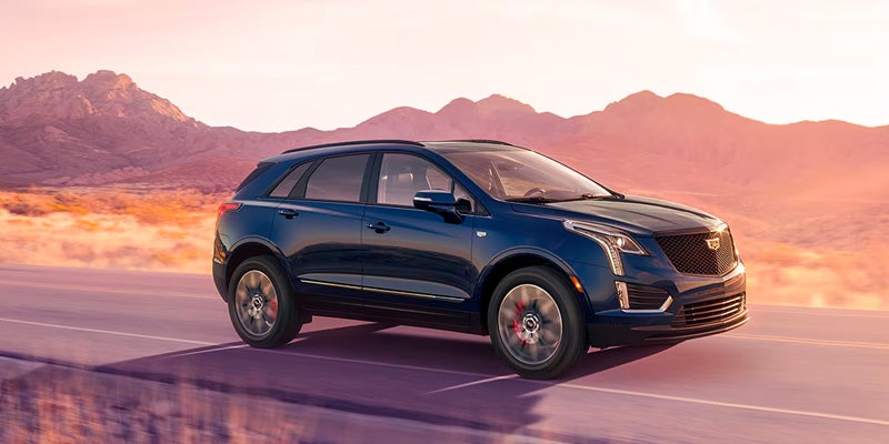 CADILLAC XT5 driving on road