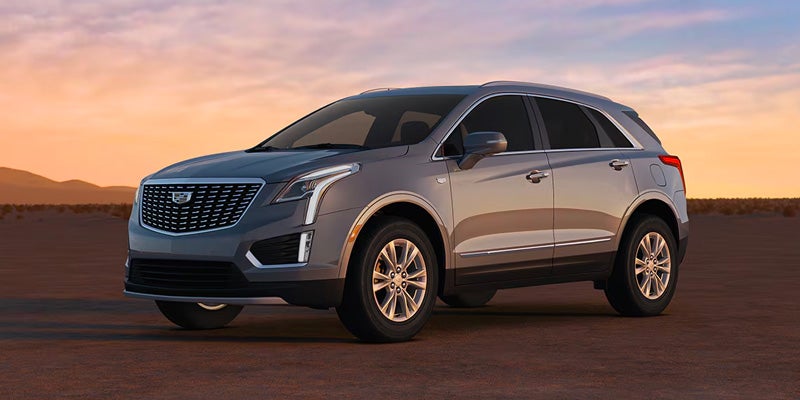 CADILLAC XT5 parked on deserted area