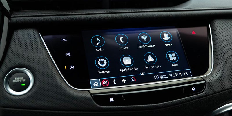 infotainment system of CADILLAC XT5