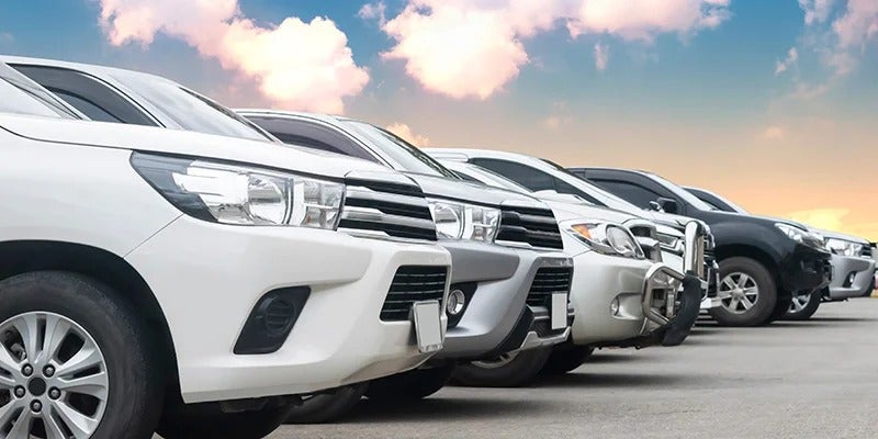 car lot at Fitzgerald Cadillac of Hagerstown in Hagerstown MD 